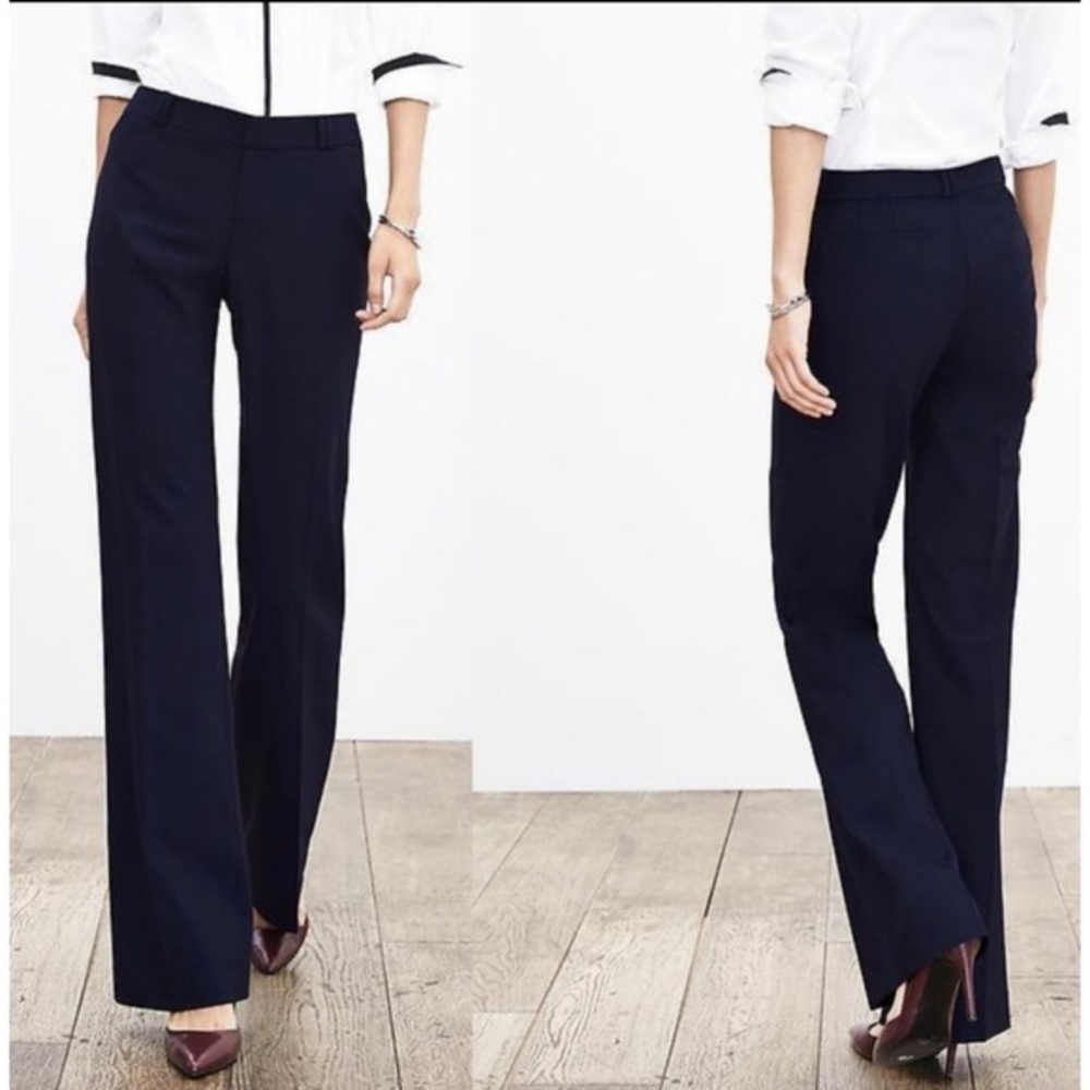 Banana Republic Jackson Curvy Fit Wool Trouser